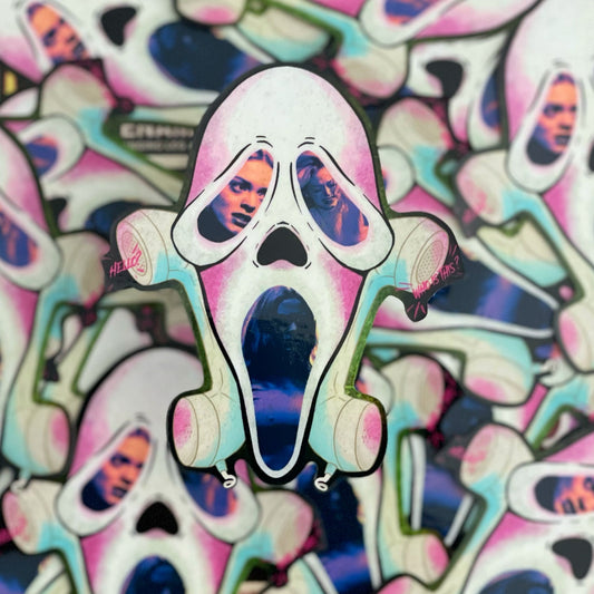 So 90's- Scream on the Phone Vinyl Sticker