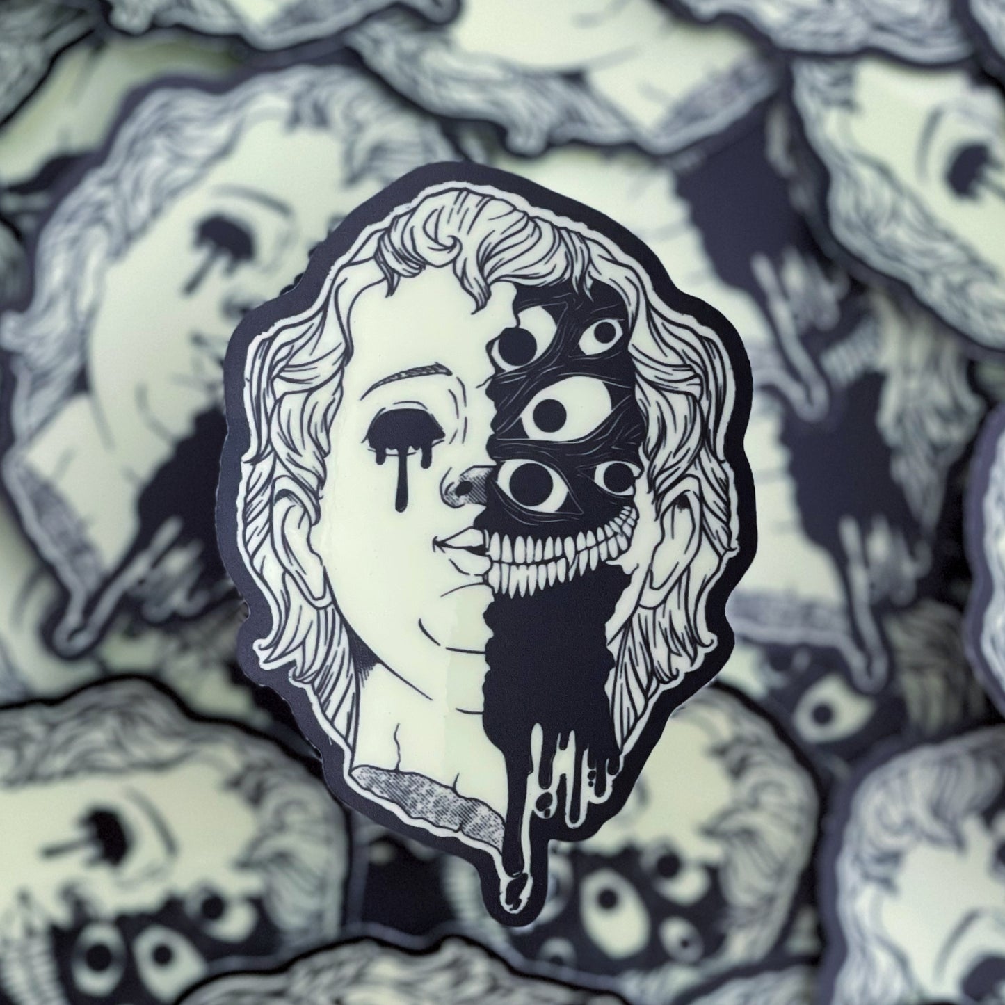 Demonic Cherub sticker named angel of mine