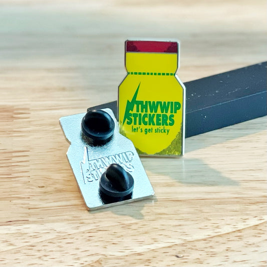 enamel pin inspired by rush