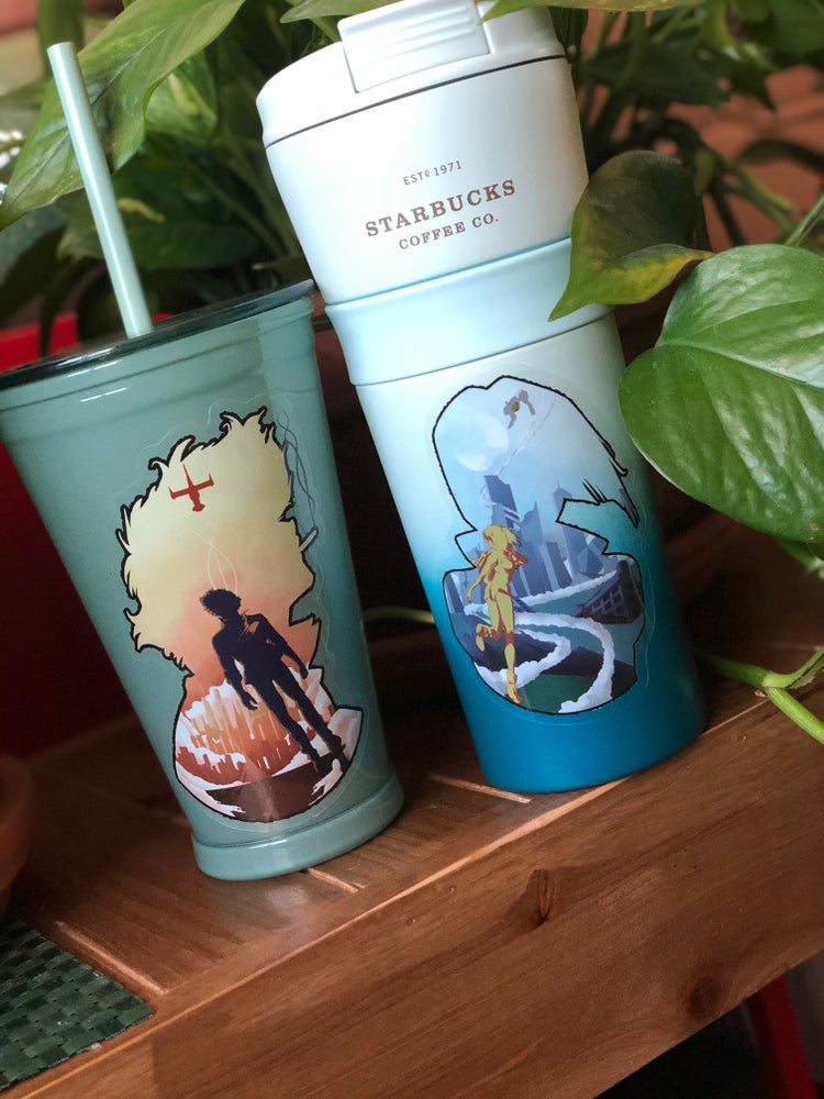 Hard luck woman-Cowboy Bebop clear Sticker