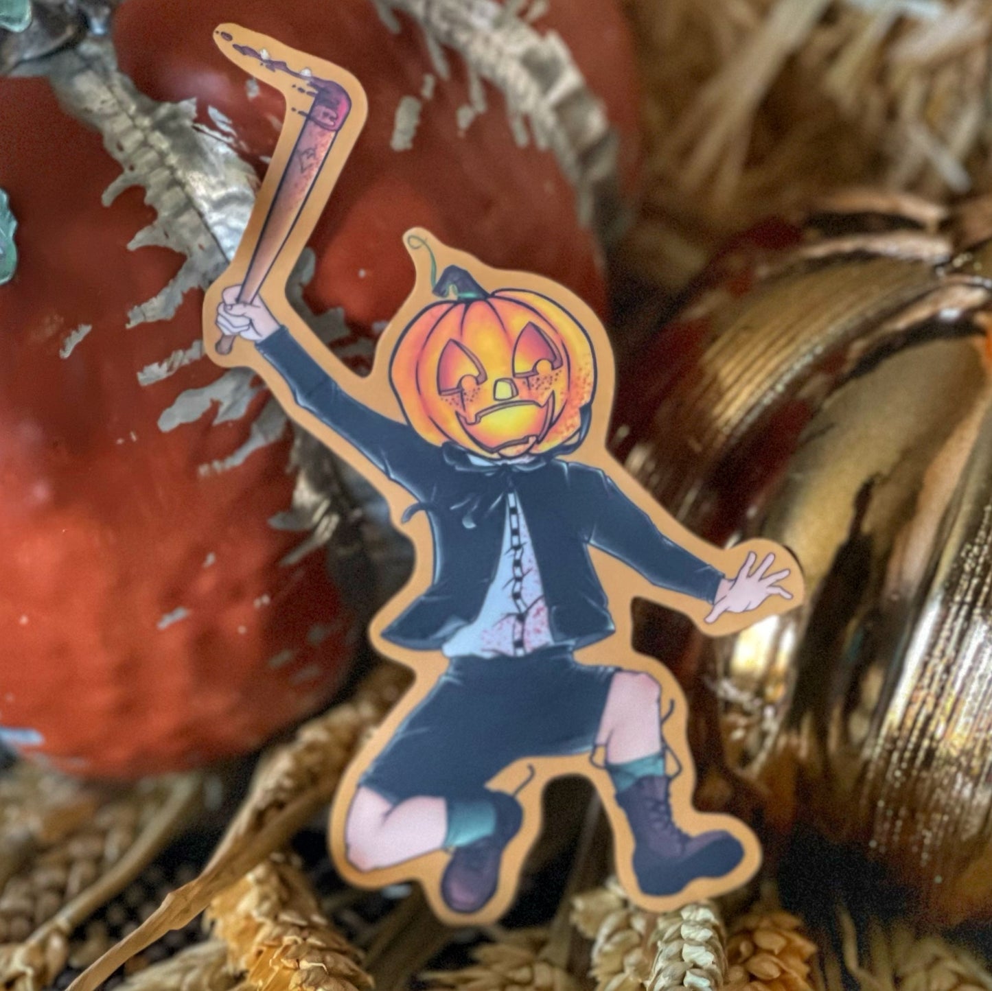 Pumpkid Spooky Jumpin!- Vinyl sticker!