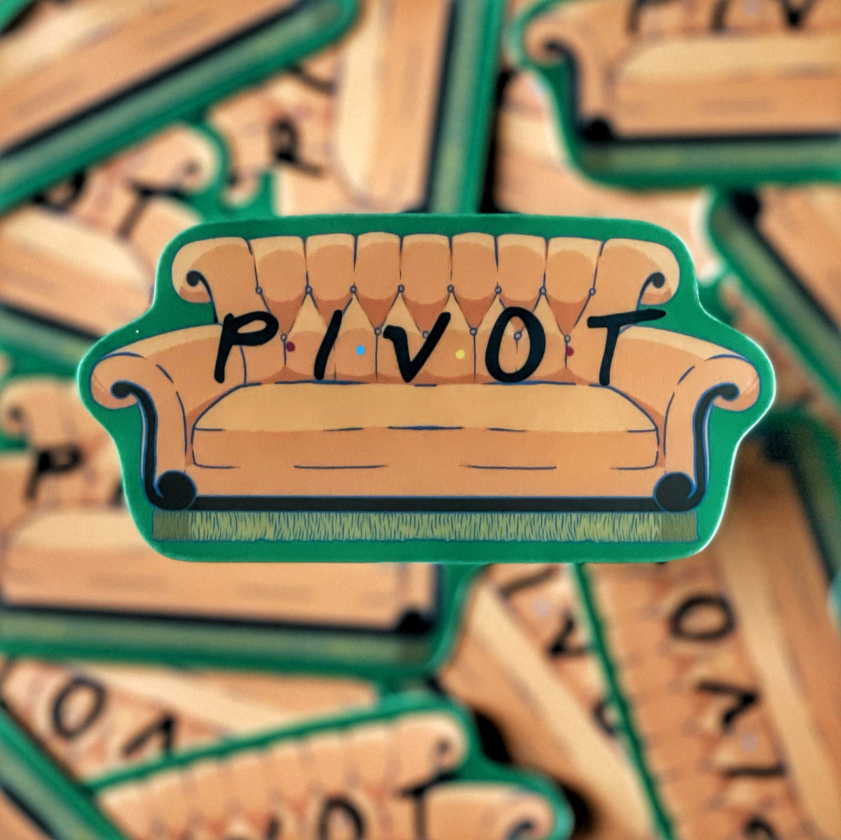 Pivot Friends Sticker So 90's PIVOT! Friends - vinyl sticker – thwwipstickers